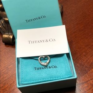 Tiffany sterling silver heart charm